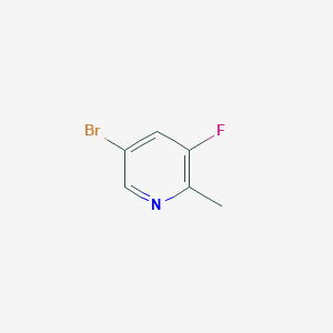 5-Bromo-3-fluoro-2-methylpyridine chemical structure (CAS 1162674-74-9)
