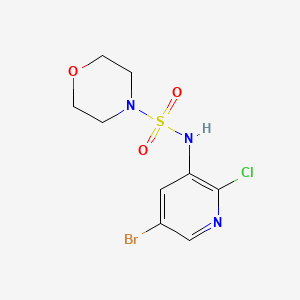 N-(5-Bromo-2-chloropyridin-3-yl)morpholine-4-sulfonamide chemical structure (CAS 1162680-93-4)