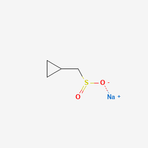 Sodium cyclopropylmethanesulfinate chemical structure (CAS 1162683-66-0)