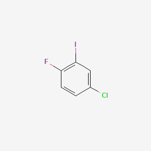 4-Chloro-1-fluoro-2-iodobenzene chemical structure (CAS 116272-42-5)