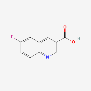6-Fluoroquinoline-3-carboxylic acid chemical structure (CAS 116293-90-4)