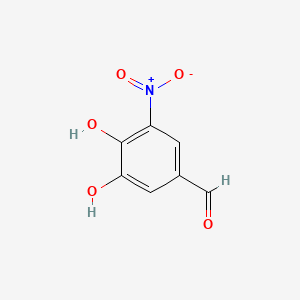 3,4-Dihydroxy-5-nitrobenzaldehdye chemical structure (CAS 116313-85-0)