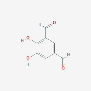 1,2-Dihydroxy-3,5-diformylbenzene chemical structure (CAS 116315-07-2)