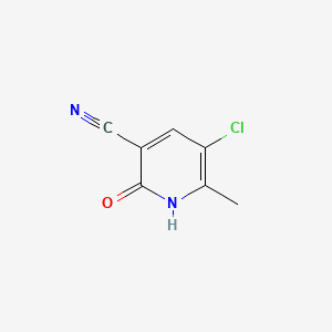 5-Chloro-2-hydroxy-6-methylnicotinonitrile chemical structure (CAS 1163297-82-2)