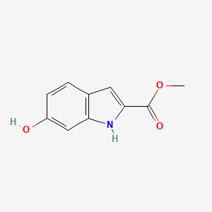 Methyl 6-hydroxy-1H-indole-2-carboxylate chemical structure (CAS 116350-38-0)