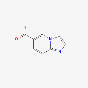 Imidazo[1,2-a]pyridine-6-carbaldehyde chemical structure (CAS 116355-16-9)