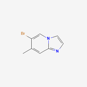 6-Bromo-7-methylimidazo[1,2-a]pyridine chemical structure (CAS 116355-18-1)