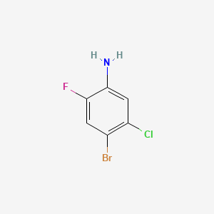 4-Bromo-5-chloro-2-fluoroaniline chemical structure (CAS 116369-24-5)