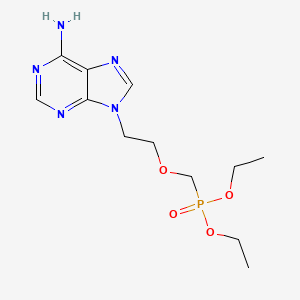 Diethyl ((2-(6-amino-9H-purin-9-yl)ethoxy)methyl)phosphonate chemical structure (CAS 116384-53-3)