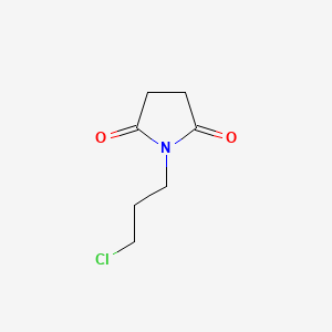 1-(3-Chloropropyl)pyrrolidine-2,5-dione chemical structure (CAS 116445-61-5)