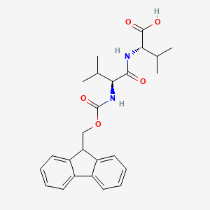 (((9H-Fluoren-9-yl)methoxy)carbonyl)-L-valyl-L-valine chemical structure (CAS 116460-32-3)