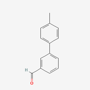 4'-Methyl-[1,1'-biphenyl]-3-carbaldehyde chemical structure (CAS 116470-54-3)