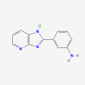 3-(3H-Imidazo[4,5-b]pyridin-2-yl)aniline chemical structure (CAS 116489-65-7)