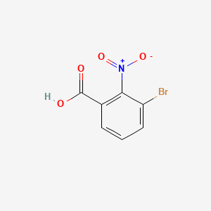 3-Bromo-2-nitrobenzoic acid chemical structure (CAS 116529-61-4)