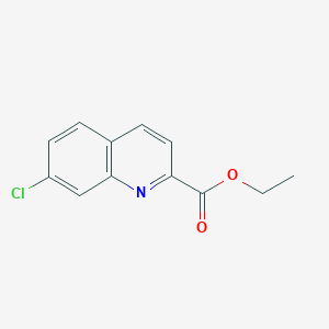 Ethyl 7-chloroquinoline-2-carboxylate chemical structure (CAS 116529-90-9)