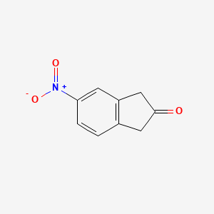 5-Nitro-1H-inden-2(3H)-one chemical structure (CAS 116530-60-0)
