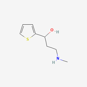 3-(Methylamino)-1-(thiophen-2-yl)propan-1-ol chemical structure (CAS 116539-56-1)