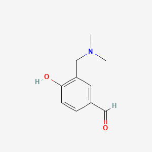 3-((Dimethylamino)methyl)-4-hydroxybenzaldehyde chemical structure (CAS 116546-04-4)