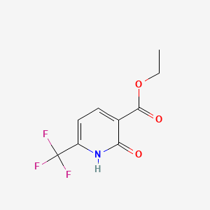 Ethyl 2-oxo-6-(trifluoromethyl)-1,2-dihydropyridine-3-carboxylate chemical structure (CAS 116548-02-8)