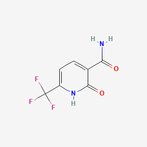 2-Hydroxy-6-(trifluoromethyl)nicotinamide chemical structure (CAS 116548-03-9)