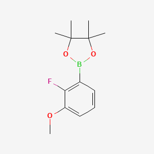 2-(2-Fluoro-3-methoxyphenyl)-4,4,5,5-tetramethyl-1,3,2-dioxaborolane chemical structure (CAS 1165936-00-4)