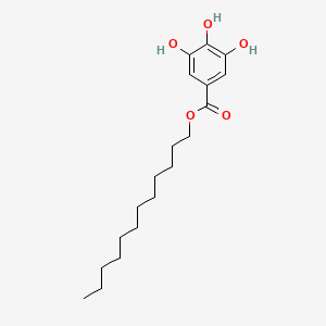 Dodecyl 3,4,5-trihydroxybenzoate chemical structure (CAS 1166-52-5)