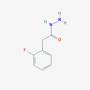 2-(2-Fluorophenyl)acetohydrazide chemical structure (CAS 116622-94-7)