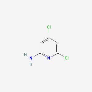2-Amino-4,6-dichloropyridine chemical structure (CAS 116632-24-7)