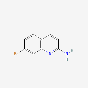 7-Bromoquinolin-2-amine chemical structure (CAS 116632-53-2)
