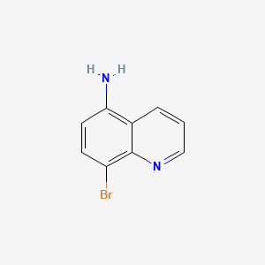 8-Bromoquinolin-5-amine chemical structure (CAS 116632-58-7)
