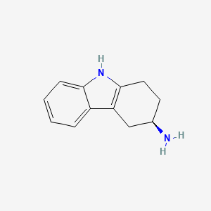 (R)-2,3,4,9-Tetrahydro-1H-carbazol-3-amine chemical structure (CAS 116650-33-0)