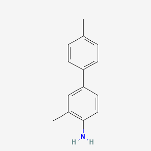 3,4'-Dimethyl-[1,1'-biphenyl]-4-amine chemical structure (CAS 116668-37-2)
