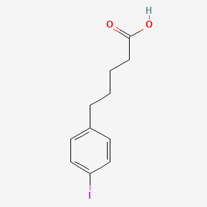 5-(4-Iodophenyl)pentanoic acid chemical structure (CAS 116680-98-9)