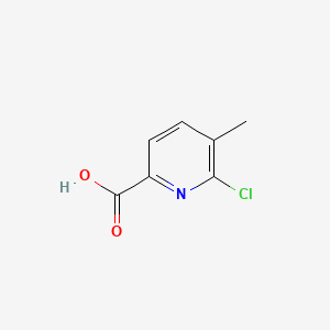 6-Chloro-5-methylpyridine-2-carboxylic acid chemical structure (CAS 1166828-13-2)