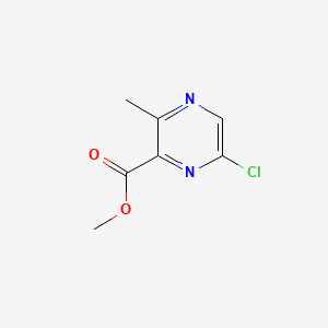 Methyl 6-chloro-3-methylpyrazine-2-carboxylate chemical structure (CAS 1166831-45-3)