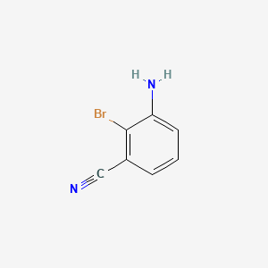 3-Amino-2-bromobenzonitrile chemical structure (CAS 1166988-09-5)