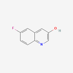 6-Fluoroquinolin-3-ol chemical structure (CAS 1167056-03-2)