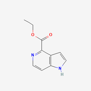 Ethyl 1H-pyrrolo[3,2-c]pyridine-4-carboxylate chemical structure (CAS 1167056-36-1)