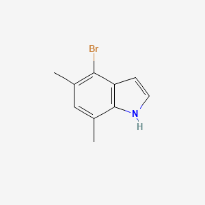 4-Bromo-5,7-dimethyl-1H-indole chemical structure (CAS 1167056-53-2)