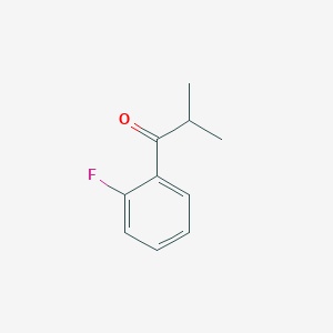 1-(2-Fluorophenyl)-2-methylpropan-1-one chemical structure (CAS 116707-09-6)
