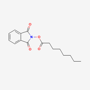 1,3-Dioxoisoindolin-2-yl octanoate chemical structure (CAS 116709-91-2)