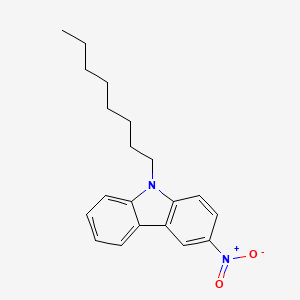 3-Nitro-9-octyl-9H-carbazole chemical structure (CAS 116734-78-2)