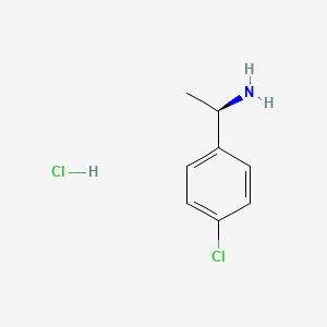 (R)-1-(4-Chlorophenyl)ethanamine hydrochloride chemical structure (CAS 1167414-87-0)