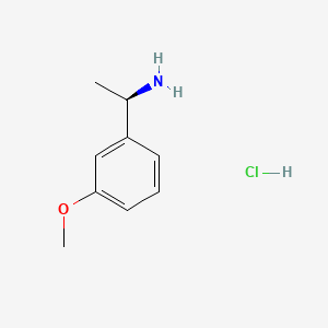 (R)-1-(3-Methoxyphenyl)ethanamine hydrochloride chemical structure (CAS 1167414-89-2)