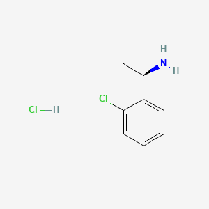 (R)-1-(2-Chlorophenyl)ethanamine hydrochloride chemical structure (CAS 1167414-92-7)