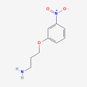 3-(3-Nitrophenoxy)propan-1-amine chemical structure (CAS 116753-51-6)