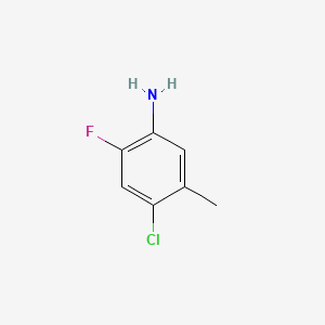 4-Chloro-2-fluoro-5-methylaniline chemical structure (CAS 116759-33-2)