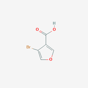 4-Bromofuran-3-carboxylic acid chemical structure (CAS 116779-79-4)