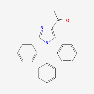 1-(1-Trityl-1H-imidazol-4-yl)ethanone chemical structure (CAS 116795-55-2)