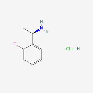 (R)-1-(2-Fluorophenyl)ethanamine hydrochloride chemical structure (CAS 1168139-43-2)